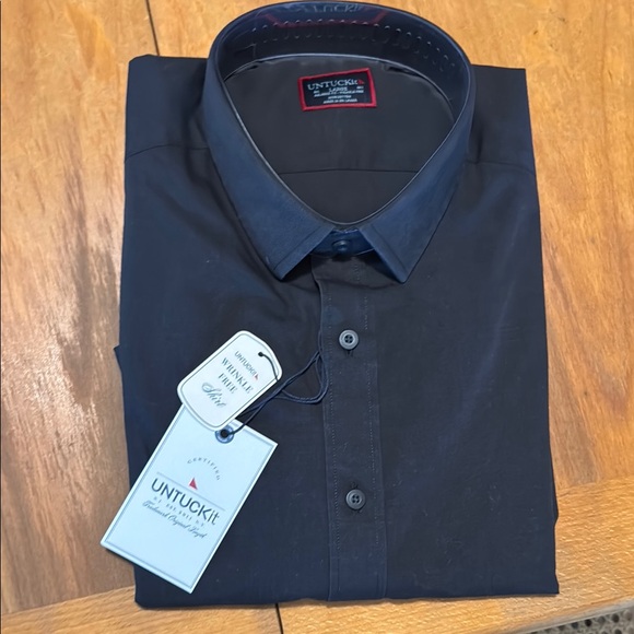 UNTUCKit Black Stone Shirt relaxed fit 100% cotton - Picture 4 of 4